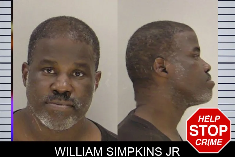 William Simpkins Jr mugshot