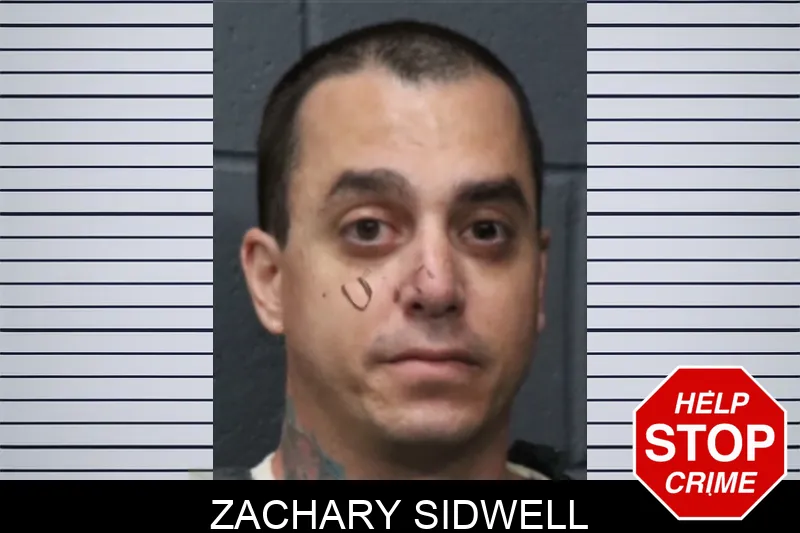 Zachary Sidwell mugshot