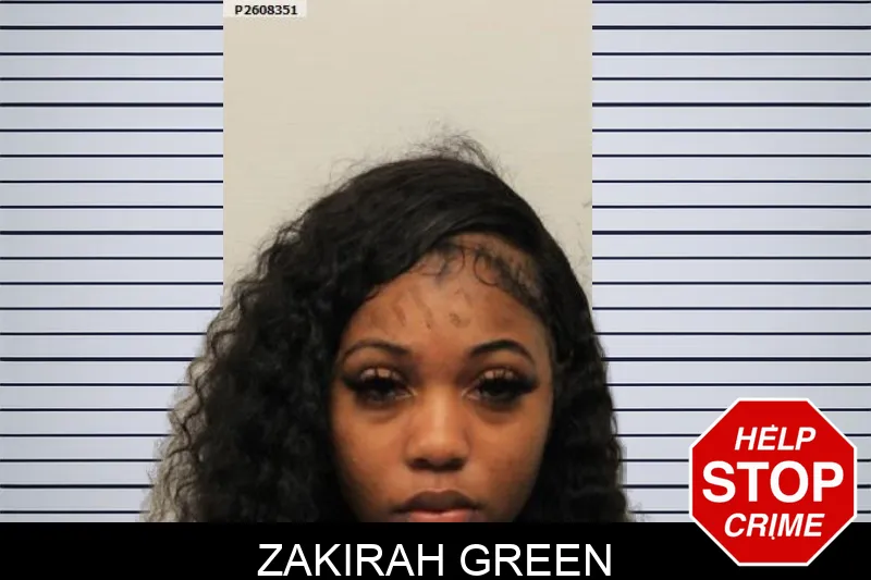 Zakirah Green mugshot
