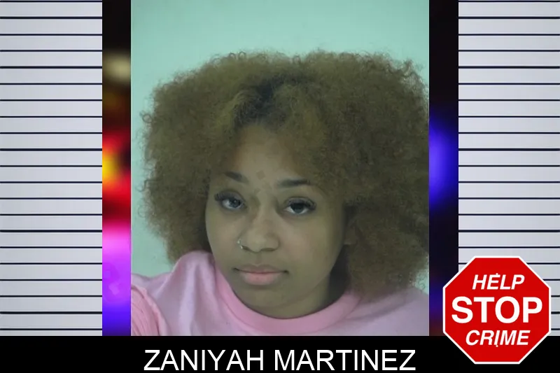 Zaniyah Martinez mugshot