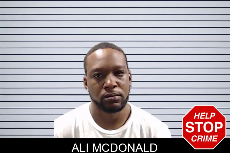 Ali McDonald mugshot