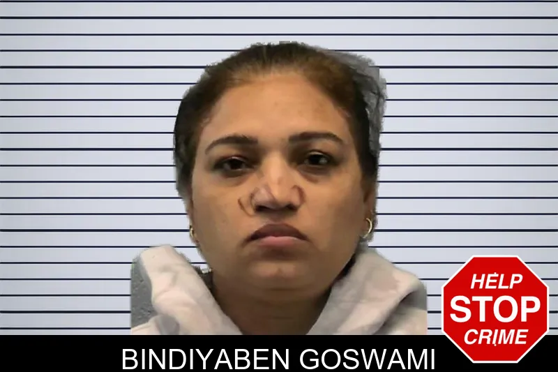 Bindiyaben Goswami mugshot – Ware County , Georgia Bindiyaben Goswami mugshot