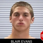 Blair Evans mugshot