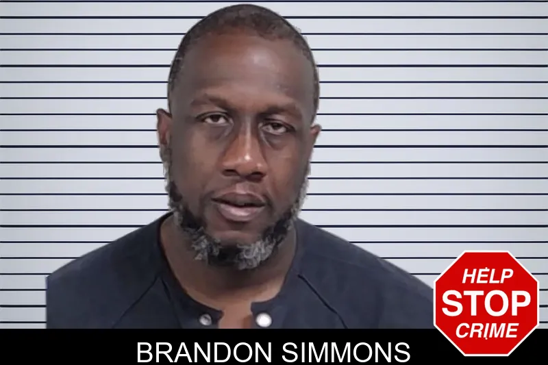 Brandon Simmons mugshot