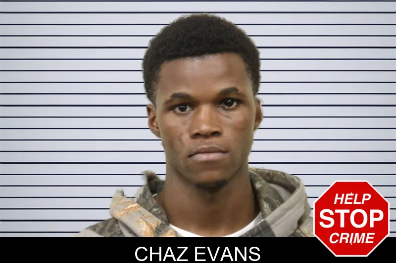 Chaz Evans mugshot