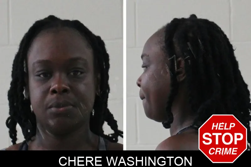 Chere Washington mugshot – Houston County , Georgia Chere Washington mugshot