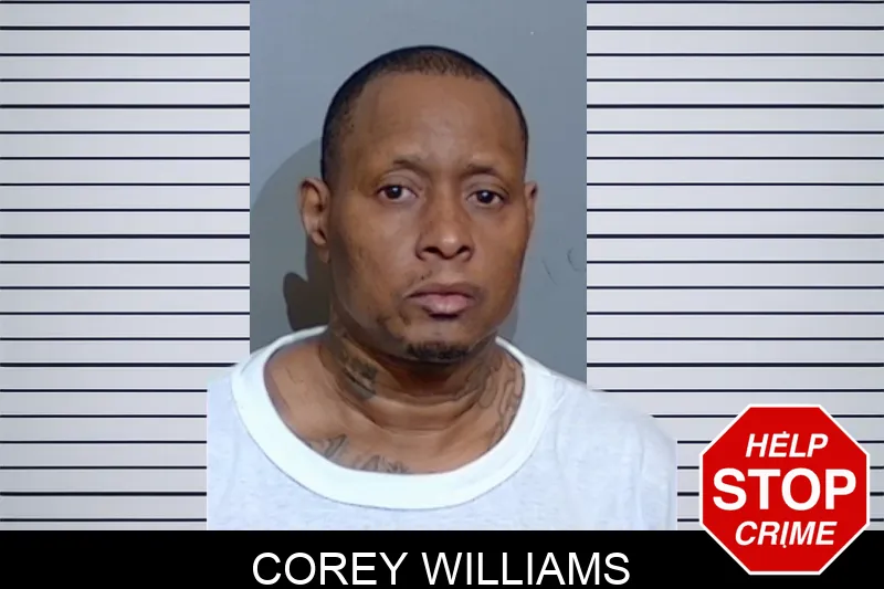 Corey Williams mugshot