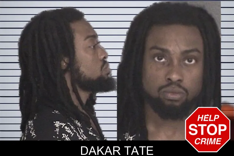 Dakar Tate mugshot