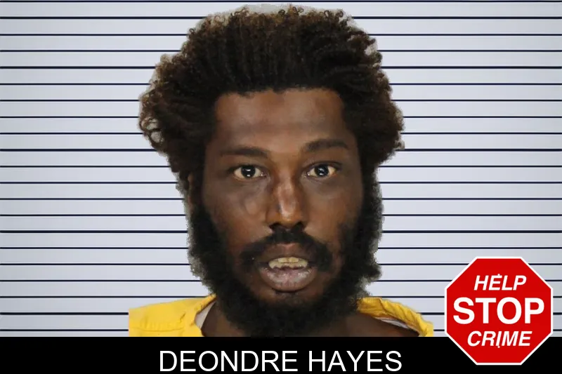 Deondre Hayes mugshot