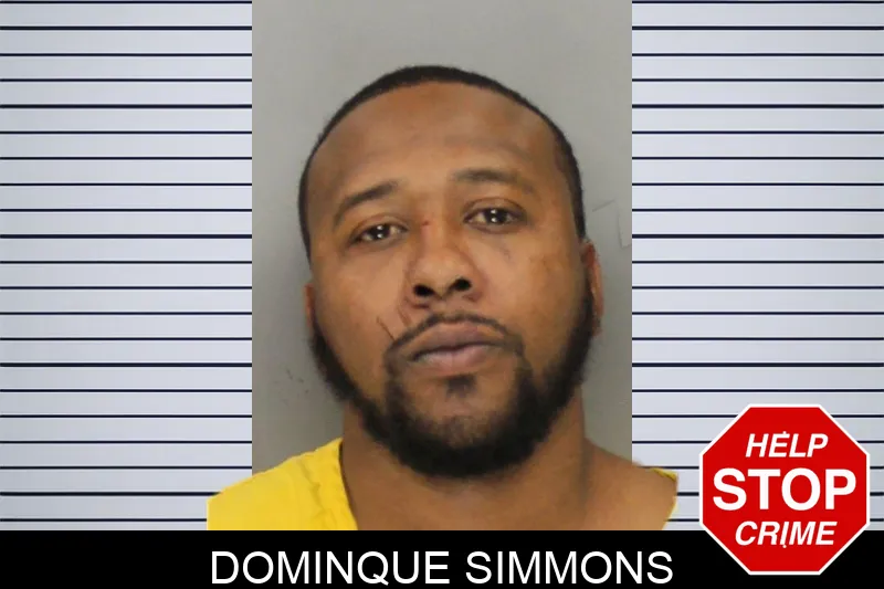 Dominque Simmons mugshot