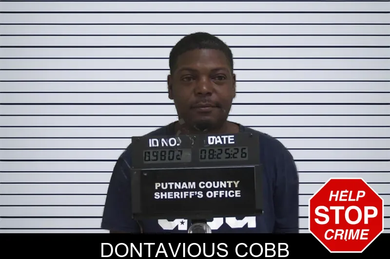 Dontavious Cobb mugshot – Putnam County , Georgia Dontavious Cobb mugshot