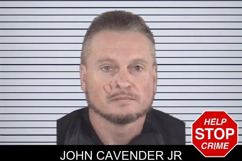 John Cavender Jr mugshot