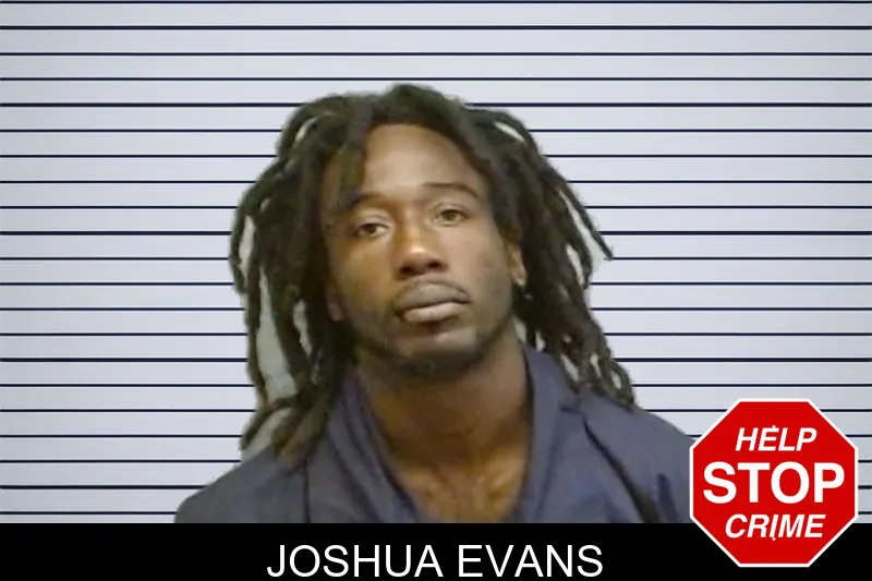 Joshua Evans mugshot