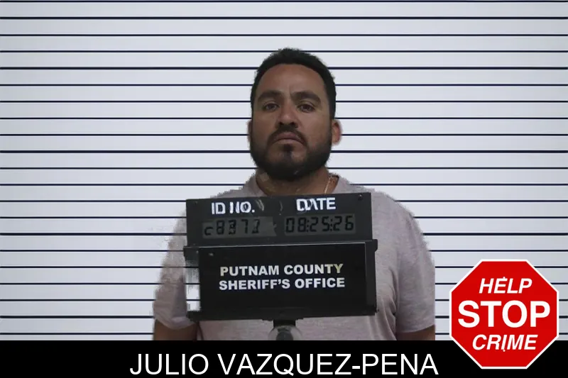 Julio Vazquez-Pena mugshot – Putnam County , Georgia Julio Vazquez-Pena mugshot