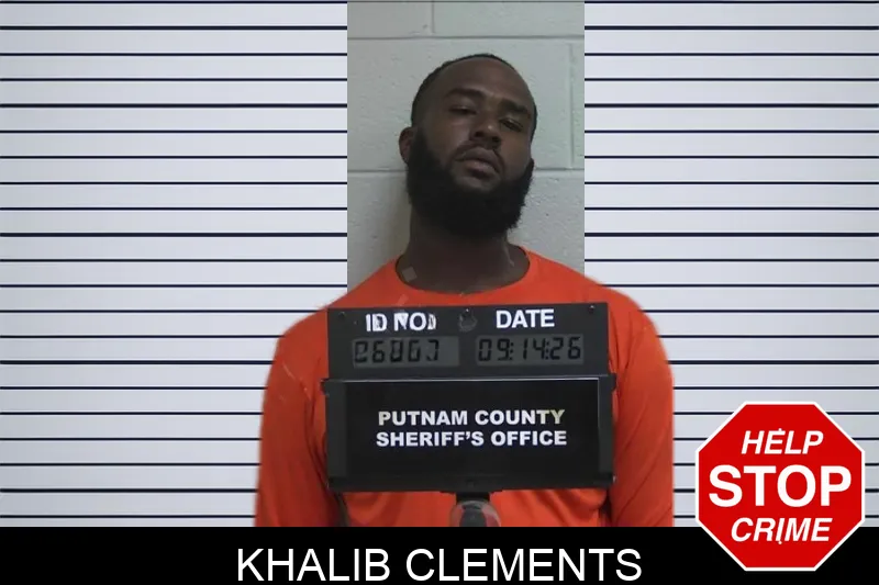 Khalib Clements mugshot – Putnam County , Georgia Khalib Clements mugshot