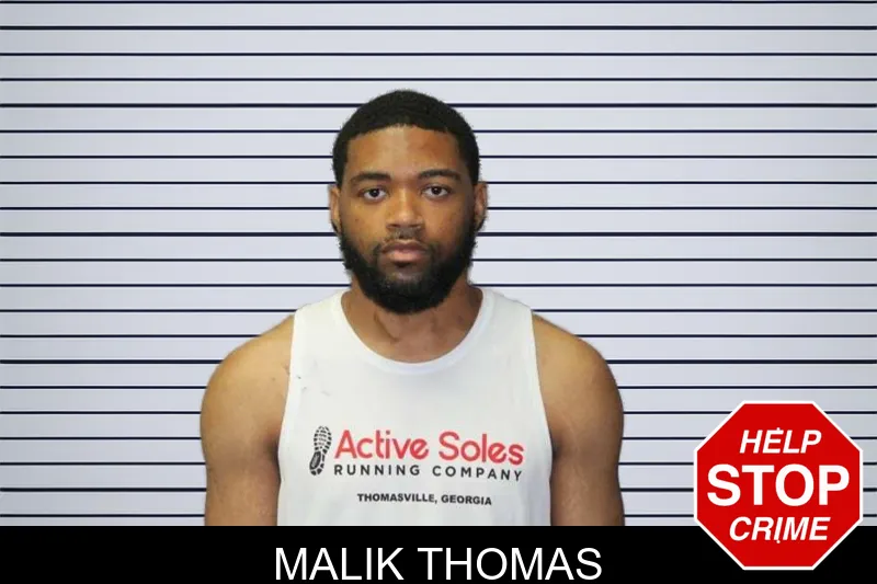 Malik Thomas mugshot – Thomas County , Georgia Malik Thomas mugshot