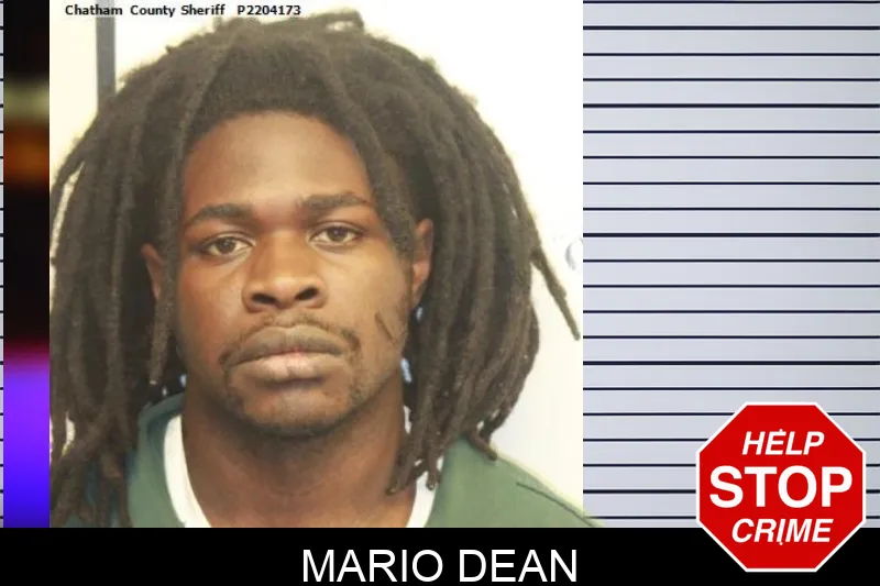 Mario Dean mugshot – Chatham County , Georgia Mario Dean mugshot