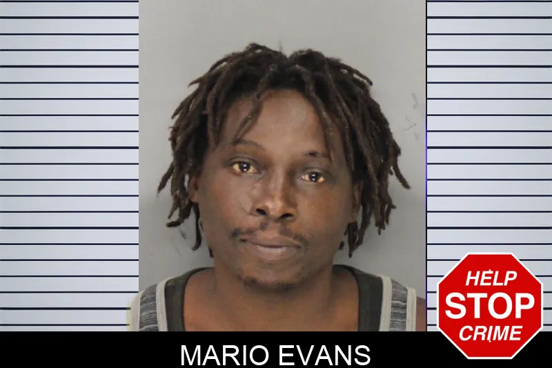Mario Evans mugshot