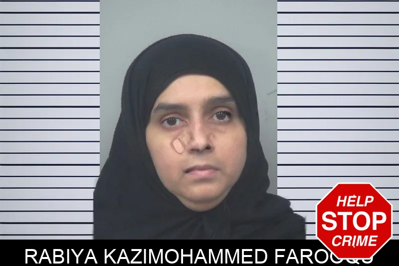 Rabiya Kazimohammed Farooqu mugshot – Gwinnett County , Georgia Rabiya Kazimohammed Farooqu mugshot