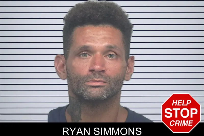 Ryan Simmons mugshot