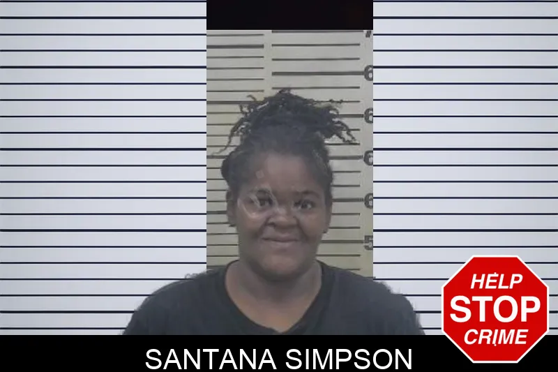 Santana Simpson mugshot – Coffee County , Georgia Santana Simpson mugshot