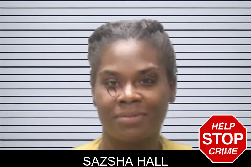 Sazsha Hall mugshot