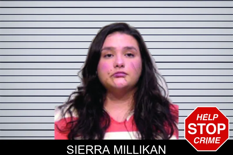 Sierra Millikan mugshot