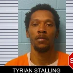 Tyrian Stalling mugshot – Franklin County , Georgia Tyrian Stalling mugshot