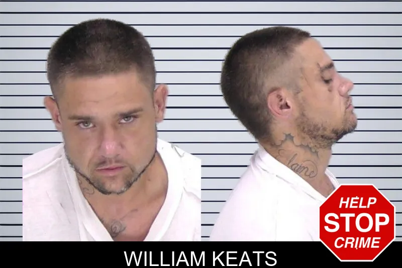 William Keats mugshot