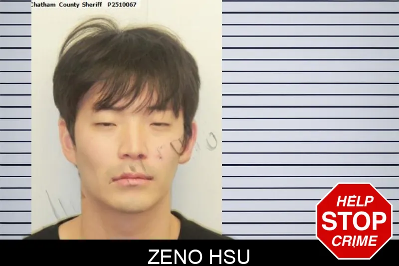 Zeno Hsu mugshot – Chatham County , Georgia Zeno Hsu mugshot