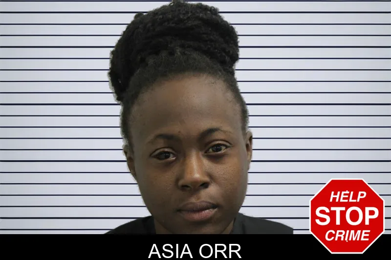 Asia Orr mugshot