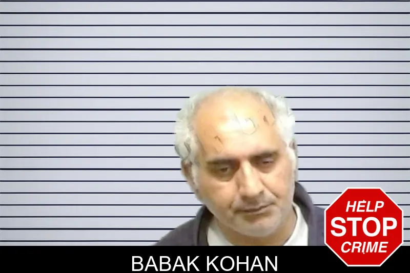 Babak Kohan mugshot – Fulton County , Georgia Babak Kohan mugshot