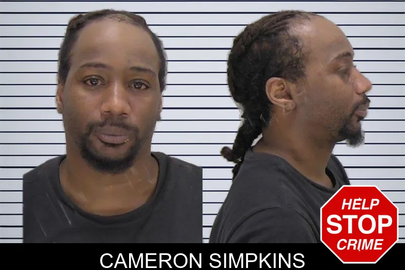 Cameron Simpkins mugshot