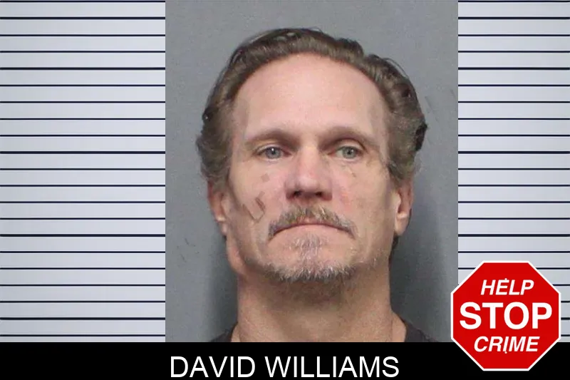 David Williams mugshot