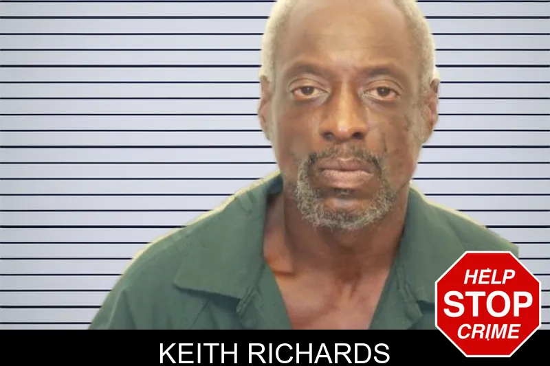 Keith Richards mugshot