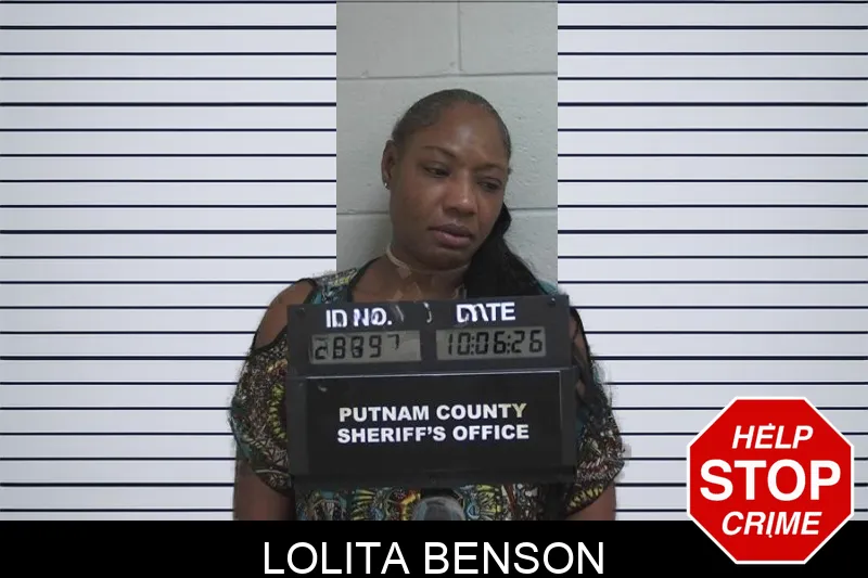 Lolita Benson mugshot – Putnam County , Georgia Lolita Benson mugshot