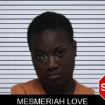 Mesmeriah Love mugshot – Laurens County , Georgia Mesmeriah Love mugshot