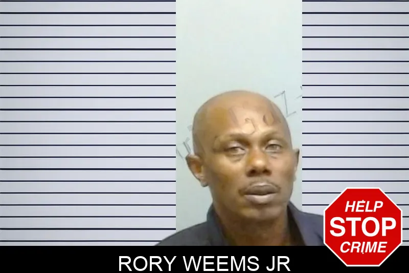 Rory Weems Jr mugshot