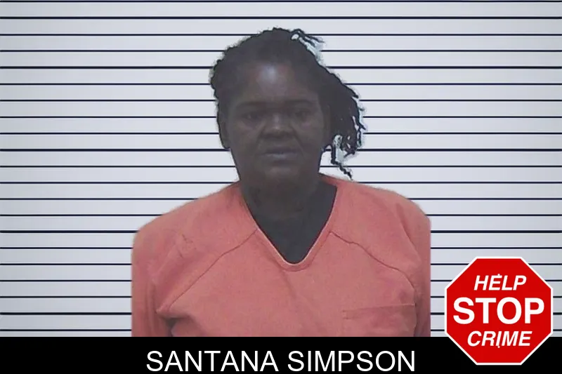 Santana Simpson mugshot – Worth County , Georgia Santana Simpson mugshot