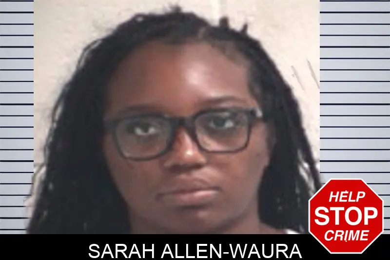 Sarah Allen-Waura mugshot