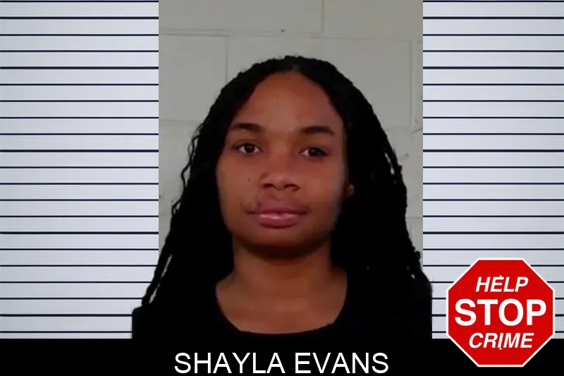 Shayla Evans mugshot