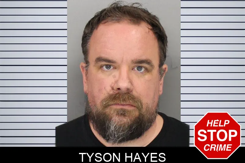 Tyson Hayes mugshot