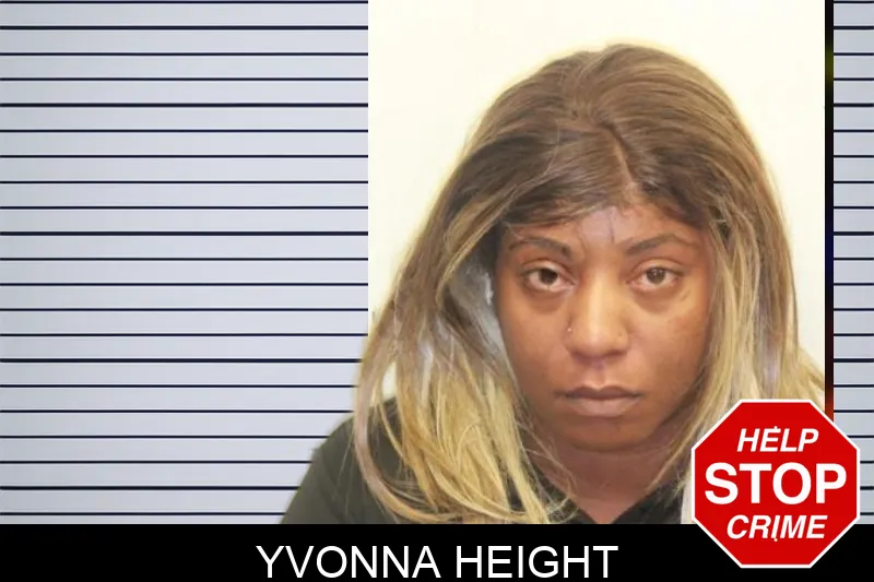 Yvonna Height mugshot